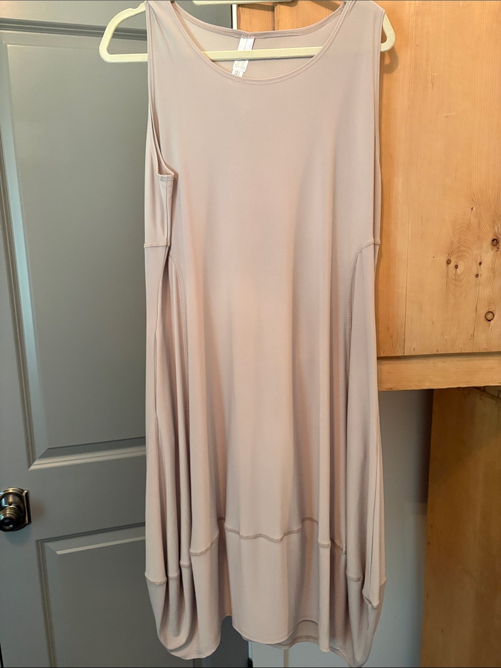 MarlaWynne Sleeveless Maxi Dress in Taupe